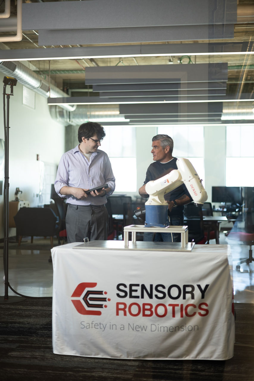 Sensory Robotics has a workspace in UC's 1819 Innovation Hub