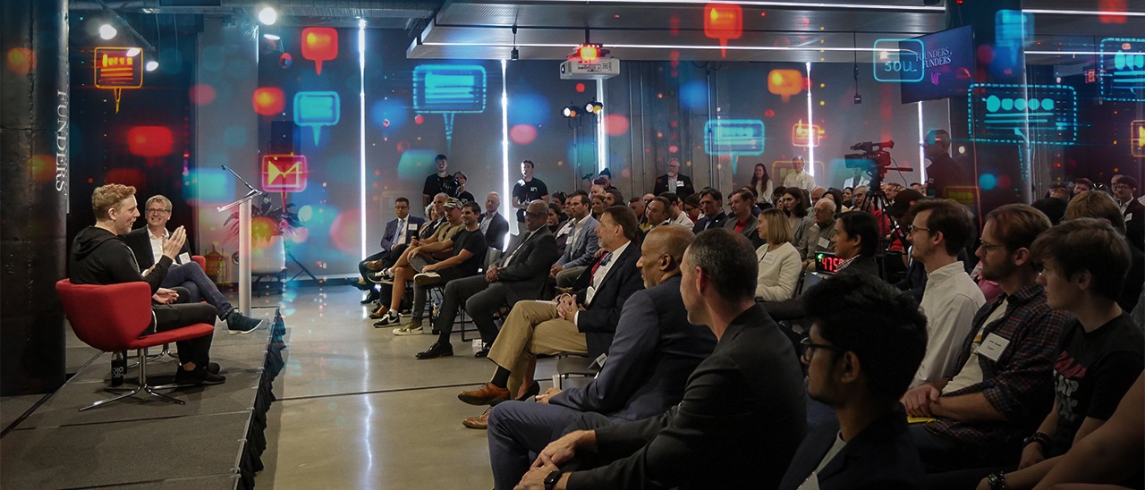 founders and funders crowd