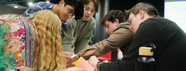 nis students working on project
